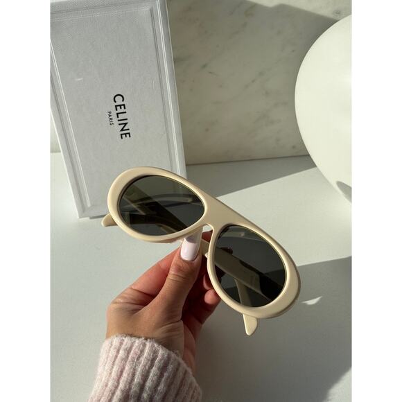 NEW Celine CL40300U Apres Ski Aviator Ivory Sunglasses main image 2